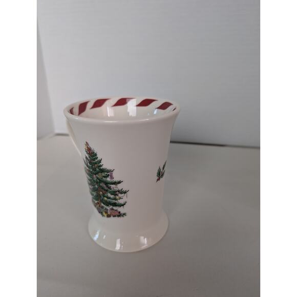 1998 Spode Christmas Tree Candy Cane Pedestal Mug Flared Rim. - Picture 5 of 11